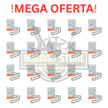 PACHET PROMO: 20 DE LANTURI 32 DINTI COLT DREPT