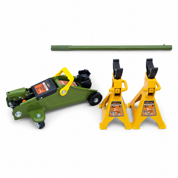 PACHET PROMO: Cric Hidraulic Tip Crocodil, 2 Tone + Set 2 Capre Auto BEBONA, 3 Tone