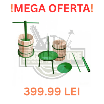 MEGA OFERTA: Teasc – Presă pentru Struguri 40 Litri, Filet Pas Rar - PRODUS MEDIU