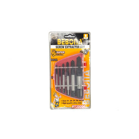 Set extractoare șuruburi rupte BEBONA 6 piese – oțel dur