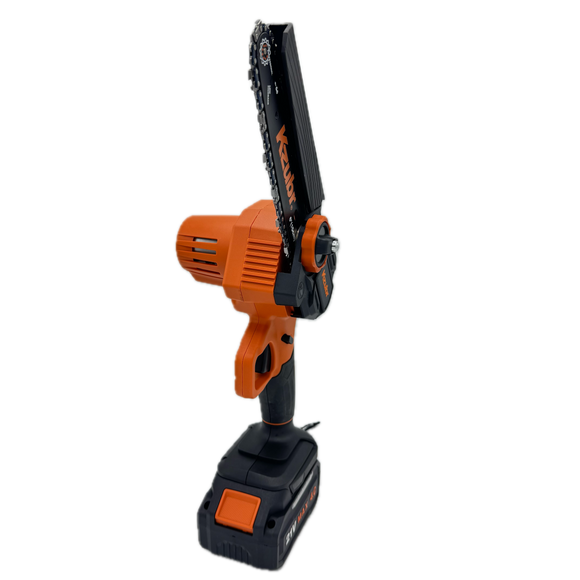 Mini fierastrau (mini drujba) cu 2 acumulatori Kzubr KLECS-21V-6” K10027, 21V, Rezervor ulei - sistem de ungere, Lama 20cm