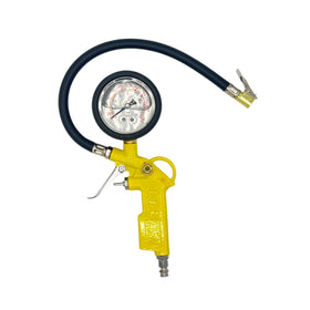 Pistol aer umflare roti cu manometru BEBONA (cu gel în manometru) - 0