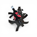 Accesoriu Cultivator pentru Motocositoare, Transmisie 28 mm cu 9 Canale, Cultivator cu 4 Stele, Lățime tăiere 30 cm-4