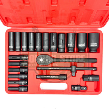 TRUSA TUBULARE 1/2" CU 22PCS