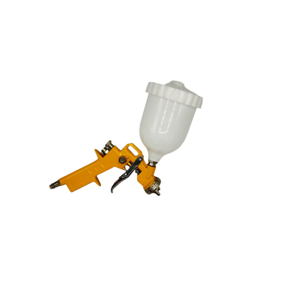 Pistol vopsea pentru compresor cu rezervor plastic gravitational (cana sus)