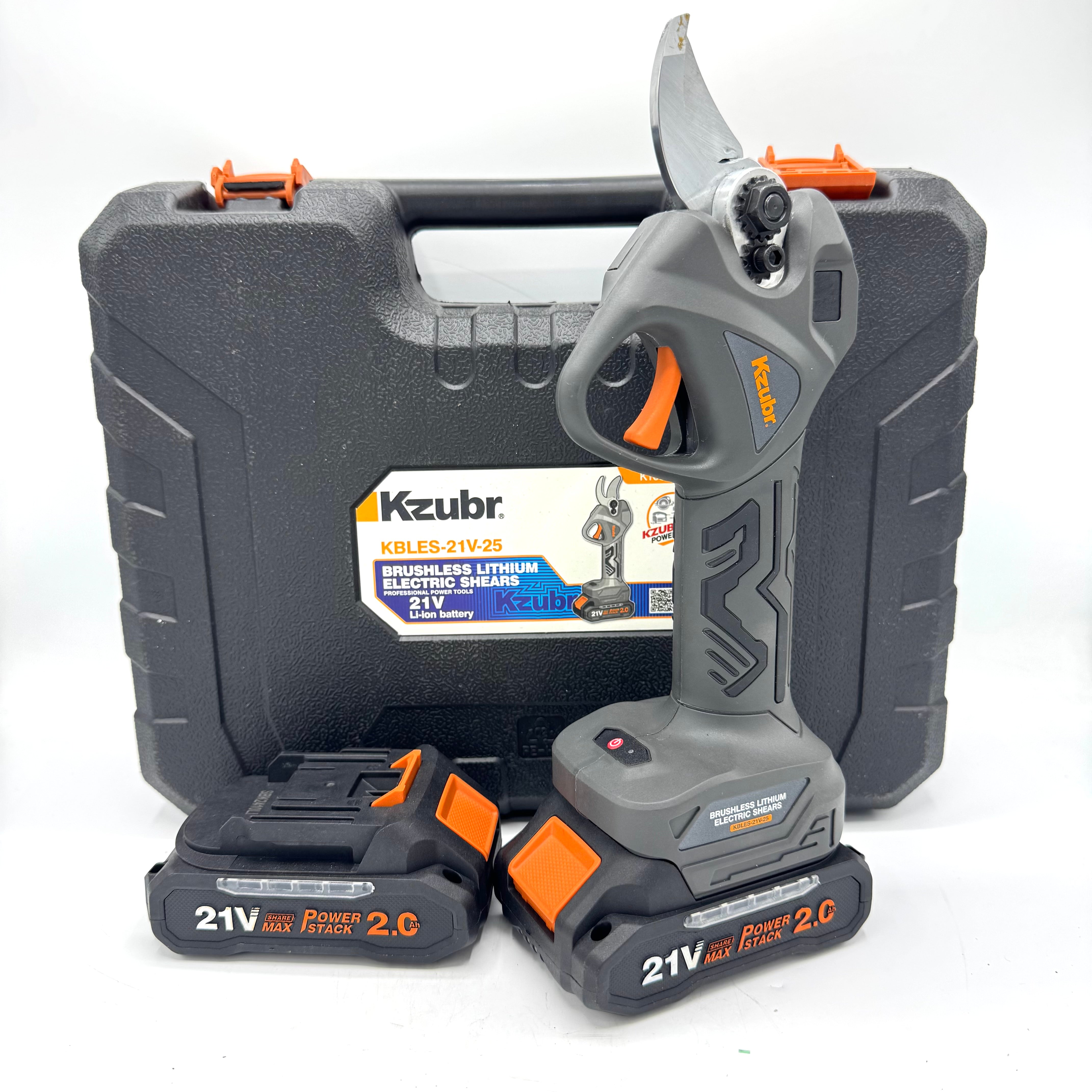 Foarfecă electrică de grădină Kzubr K10029, 21V, 2 acumulatori Li-Ion, pentru crengi - 0