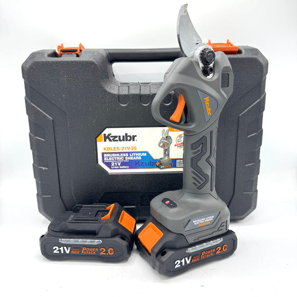 Foarfecă electrică de grădină Kzubr K10029, 21V, 2 acumulatori Li-Ion, pentru crengi