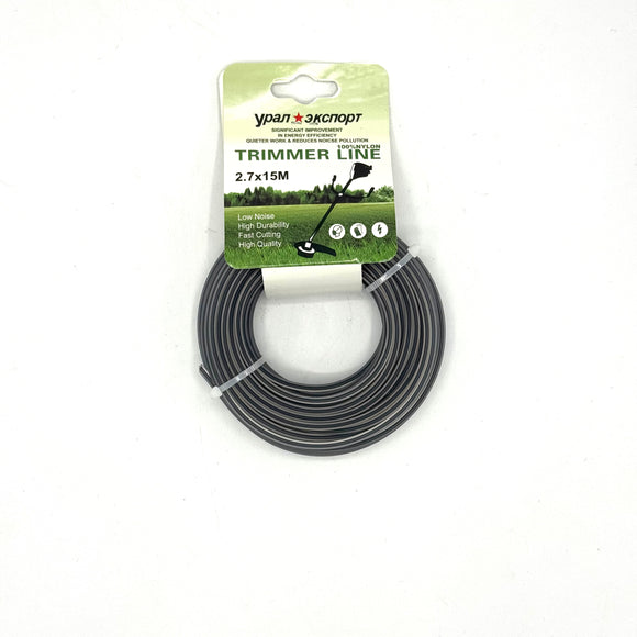 Fir motocoasa / trimmer 2.7x15m Patrat