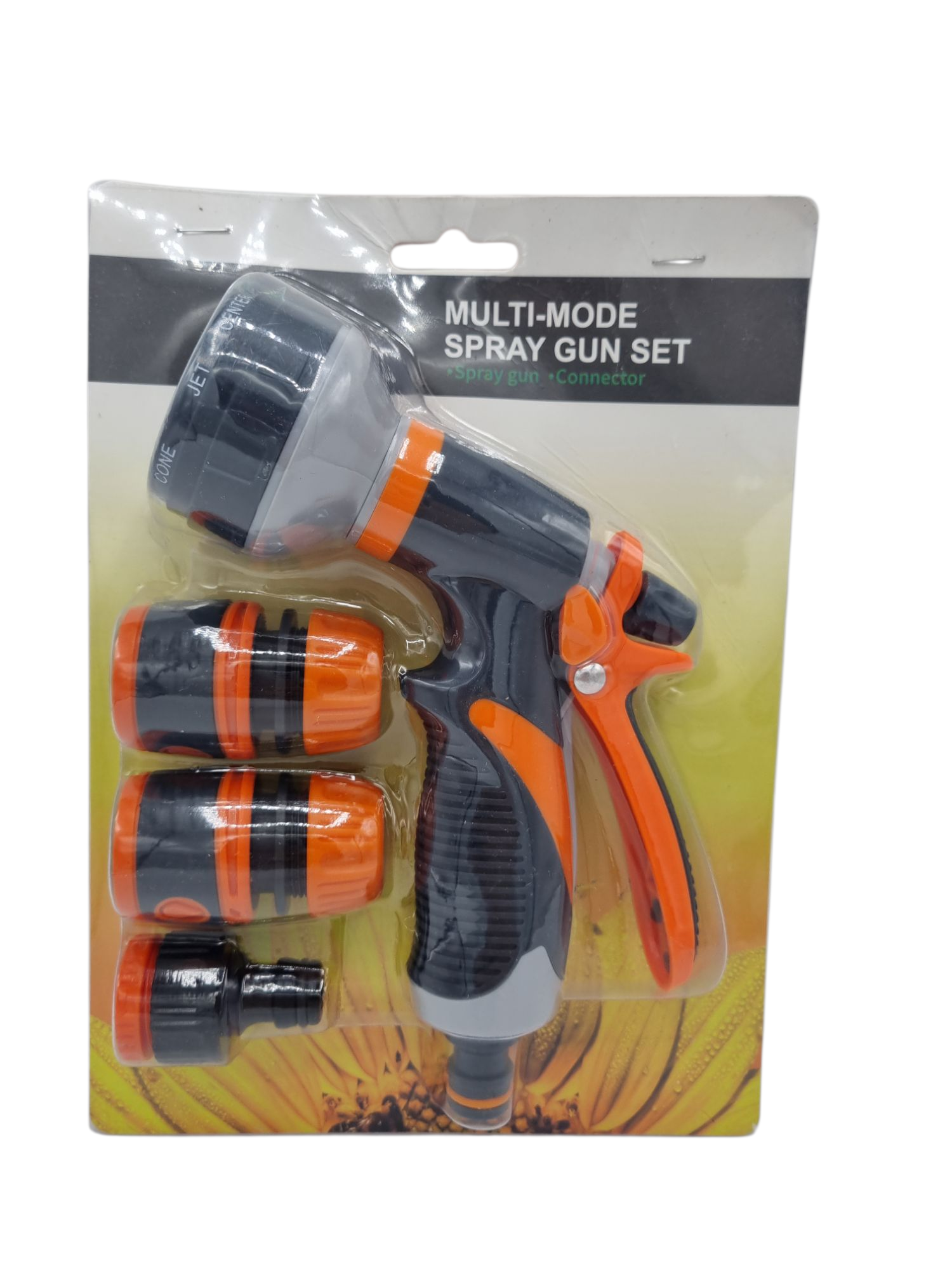 Set Pistol de Stropit Multi-Moduri cu 8 Functii pentru Gradina (cu Conectori Inclusi)