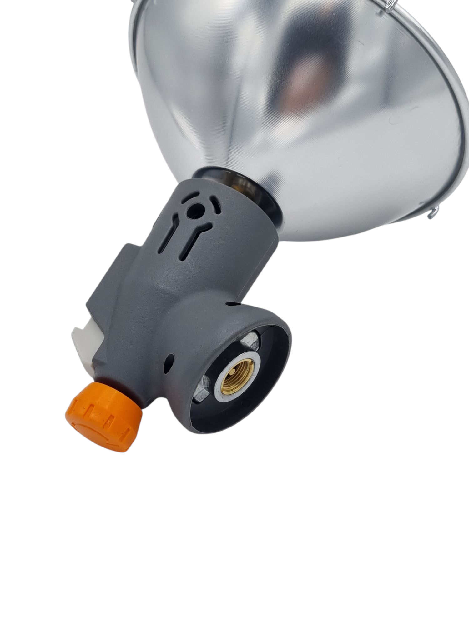 Cap arzator cu reflector metalic și aprindere piezoelectrică