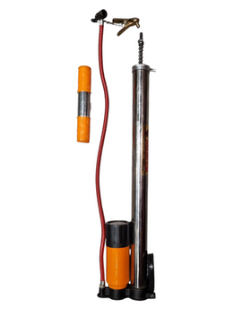 Pompa de Picior - Inox cu Manometru