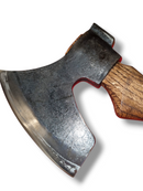 Topor Forjat Premium Bearded Axe cu Mâner din Lemn, Piatră de Ascuțit și Șnur-2