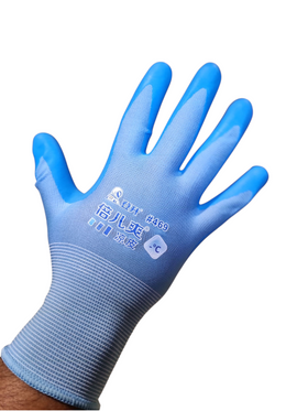 Manusi albastru palma moale