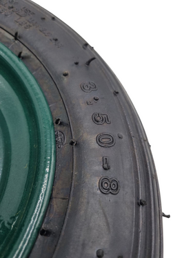 Roata pentru roaba limex 3.5-8, potrivit pentru ax 12 (verde inchis) - 0