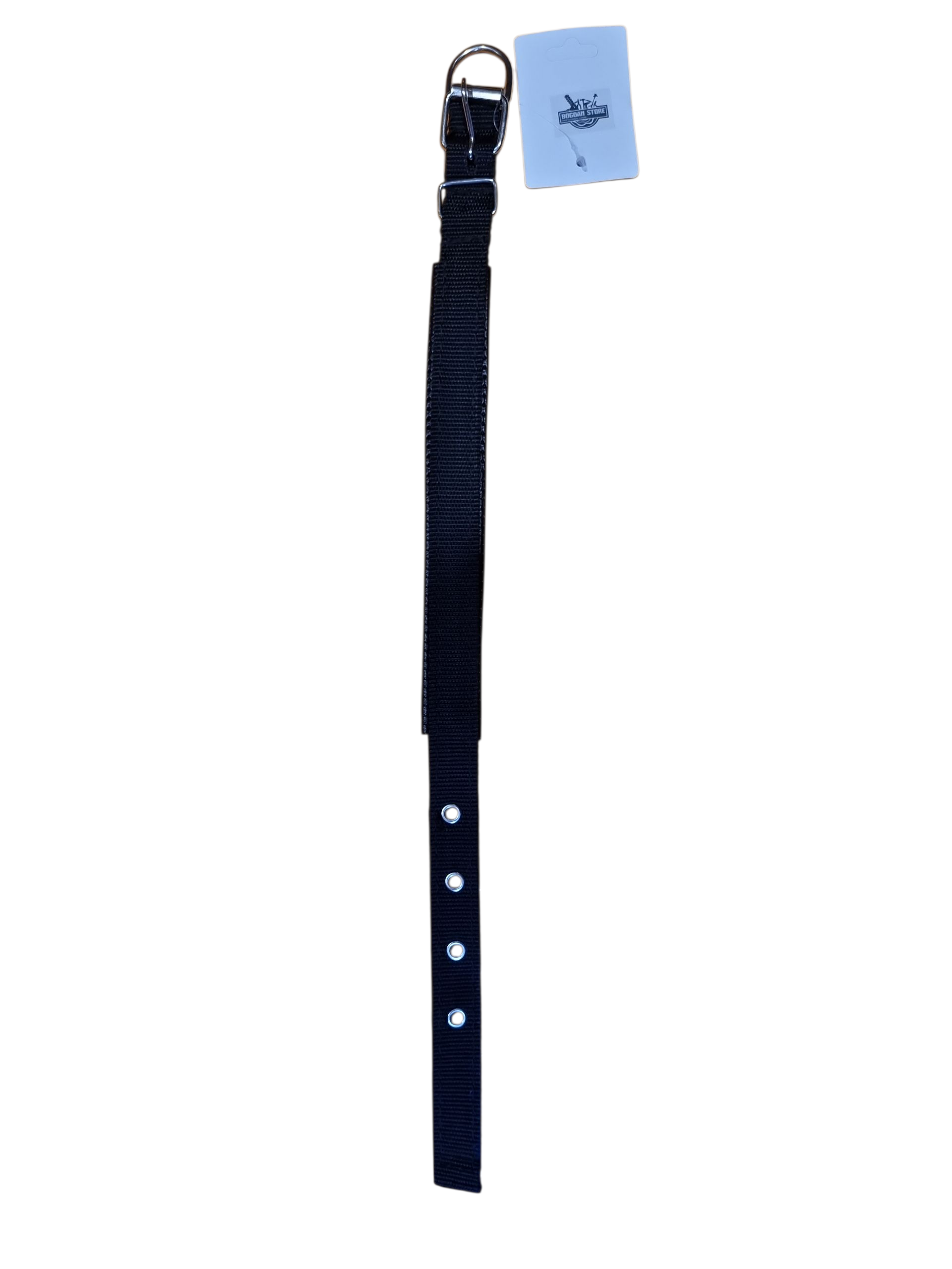 Curea de caine Neagra Clasica  - 55cm x 2,5cm