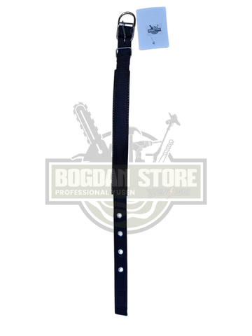 Curea de caine Neagra Clasica  - 55cm x 2,5cm