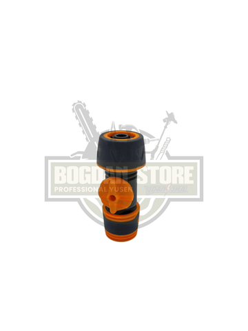 Conector Rapid Furtun Gradina cu Robinet Integrat - Universal 1/2" și 3/4" - 0