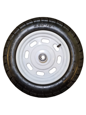 Roată Pneumatica Heavy-Duty 3.50-10 - 8PR cu Janta Alba si Rulmenti