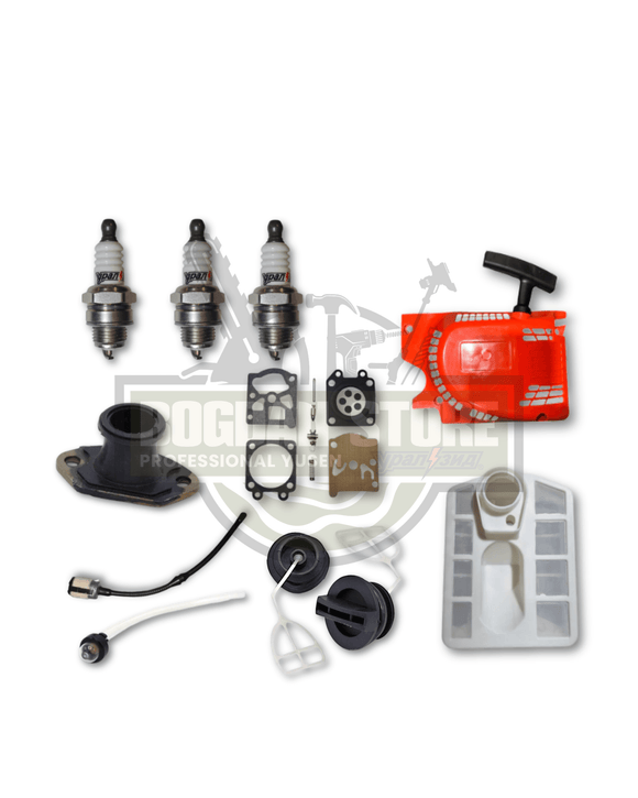 Pachet Promo Revizie Drujbă – Kit Complet de Întreținere pentru Motoferăstraie Chinezești 4500,5200,5800 și Ruris