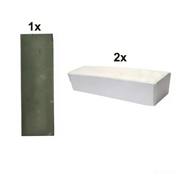 Set Pastă de slefuit si Polisat – 1x Pasta Verde + 2x Pasta Alba