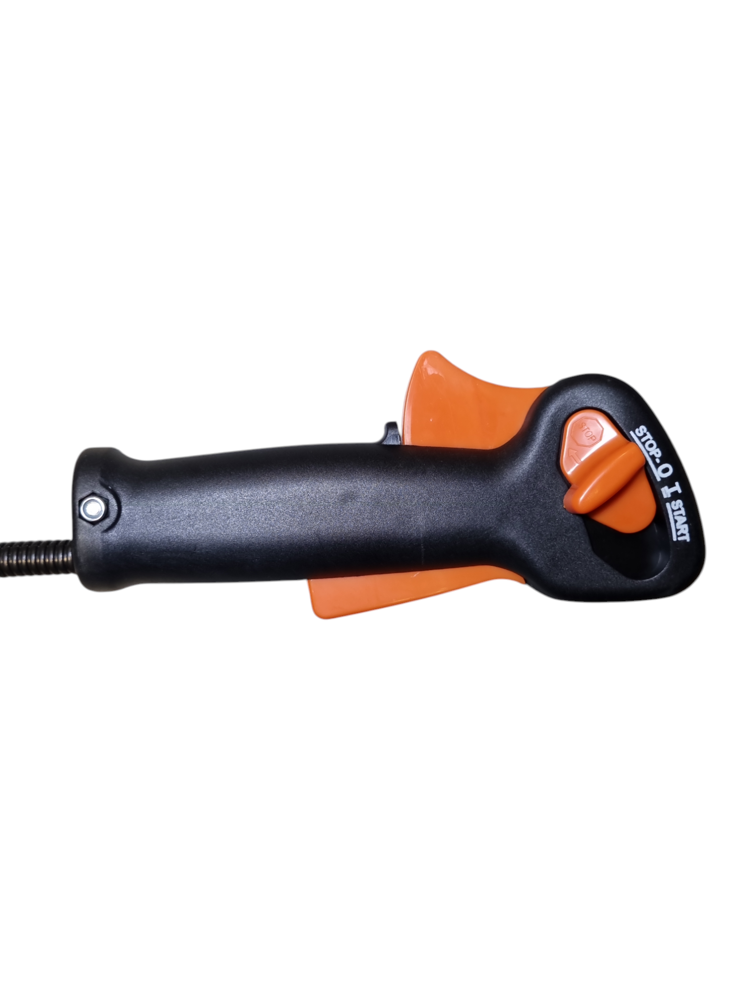 Acceleratie ergonomica motocoasa cu functie start/stop integrata
