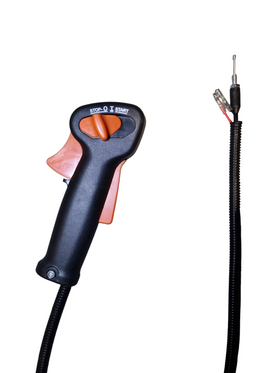 Acceleratie ergonomica motocoasa cu functie start/stop integrata - 0