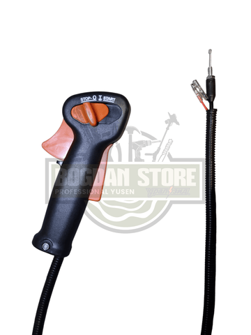 Acceleratie ergonomica motocoasa cu functie start/stop integrata - 0