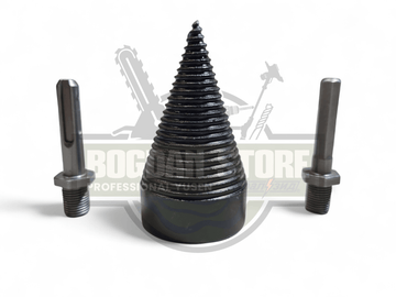 Con despicator lemn pentru bormasina cu 2 adaptoare