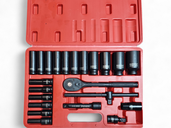 Set Chei Tubulare de Impact BEBONA 1/2 inch - CR-MO - 22 pcs