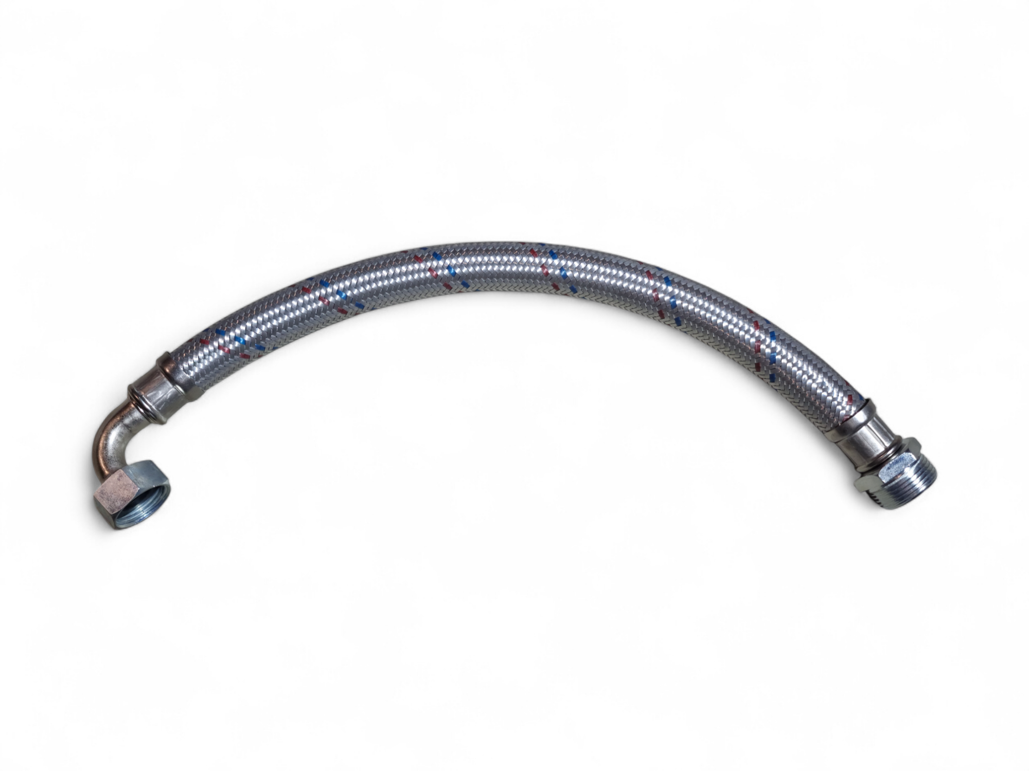 Racord Flexibil cu Impletitura de Inox si Cot - 1"