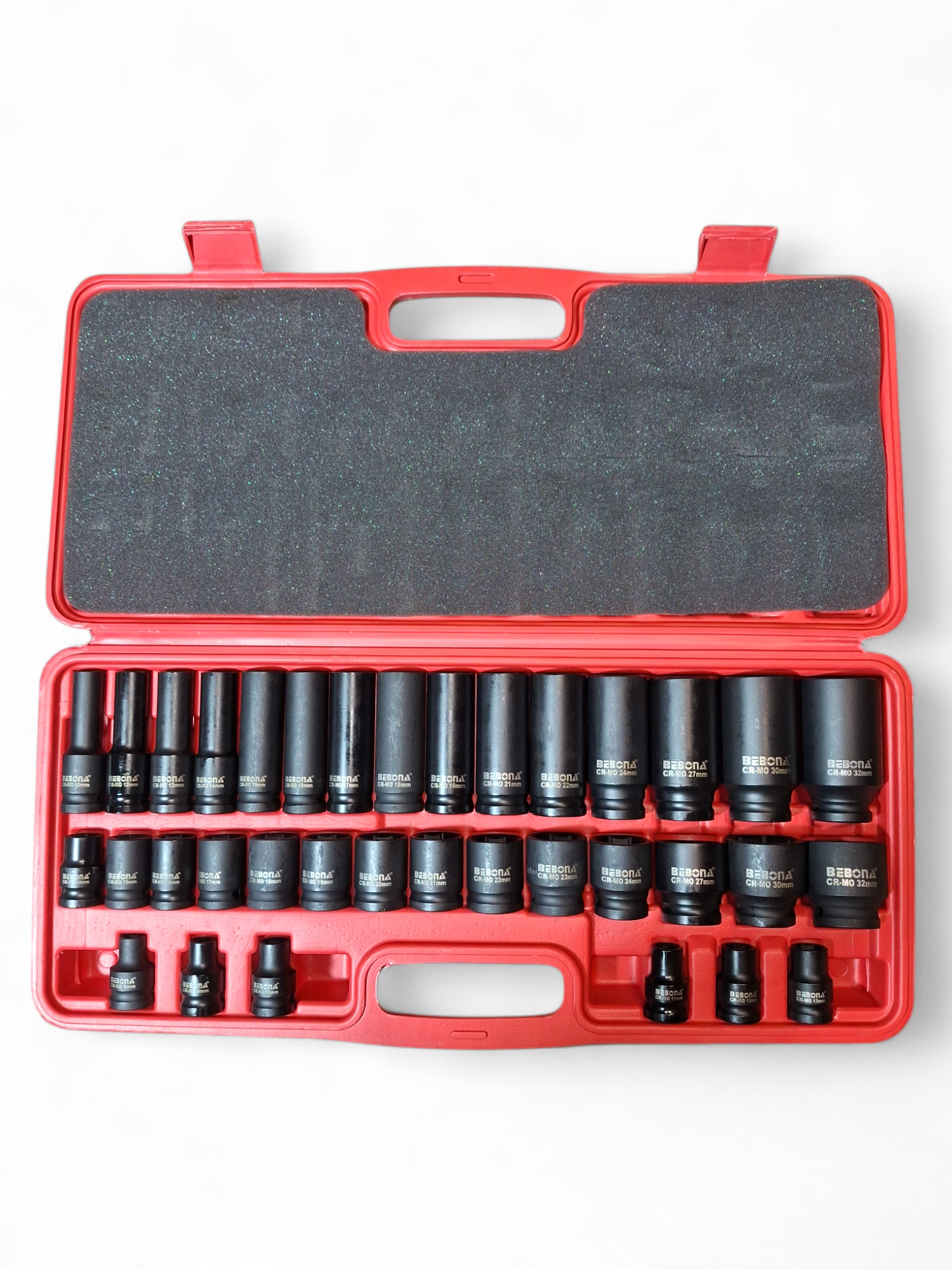 Set Complet Chei Tubulare de Impact BEBONA - CR-MO - 35 pcs