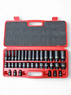 Set Complet Chei Tubulare de Impact BEBONA - CR-MO - 35 pcs