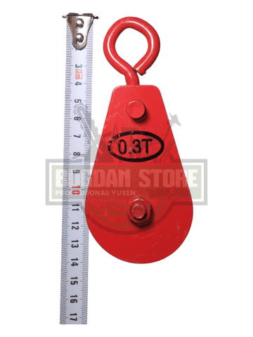 Mini Scripete cu Ochi Fix – Rosu, Capacitate 0.3 Tone - 0