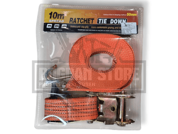 SET CHINGA CU CLICHET (RATCHET TIE-DOWN) 5 CM X 10 M