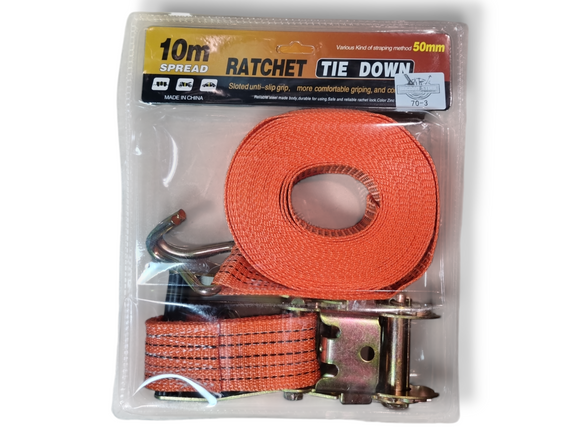 SET CHINGA CU CLICHET (RATCHET TIE-DOWN) 5 CM X 10 M