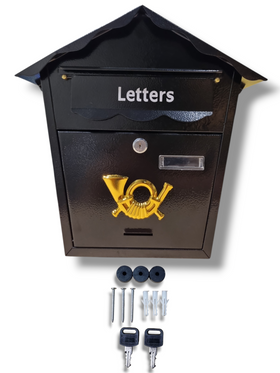 Cutie Postala Metalica Neagra