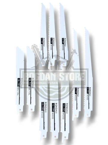 Set 10 Panze de Fierastrau Sabie (8" si 6")