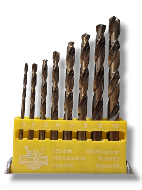 Set 8 Burghie - HSS METAL M2 (3-10mm)