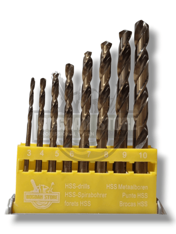 Set 8 Burghie - HSS METAL M2 (3-10mm)