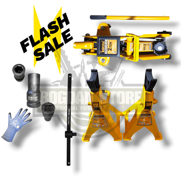 PACHET PROMO: Cric Hidraulic Tip Crocodil, 2 Tone + Set 2 Capre Auto BEBONA, 3 Tone + MANUSI + PRELUNGITOR 500MM + TUBULARA LA ALEGERE (17, 19 , 12)