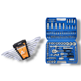 Pachet PROMO: Trusă Tubulară 108 Piese + Set Chei combinate Bebona (8-24mm)