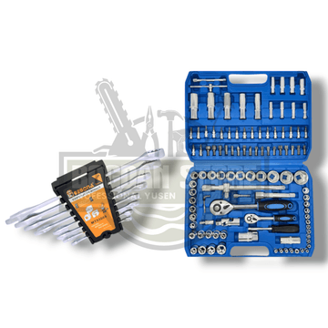 Pachet PROMO: Trusă Tubulară 108 Piese + Set Chei combinate Bebona (8-24mm)