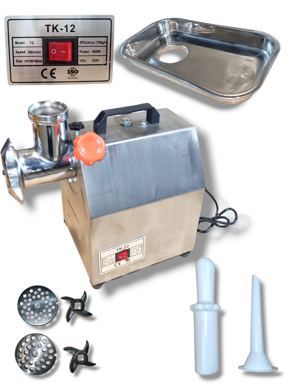 [BLACKFRIDAY] Masina de Tocat Carne Profesionala MK-12, CARCASA 100% INOX