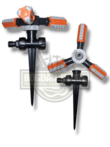 Aspersor Rotativ Profesional cu 3 Brate si Tarus