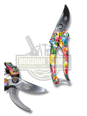 Foarfeca de Vie pentru Flori, Model Mic cu Design Floral