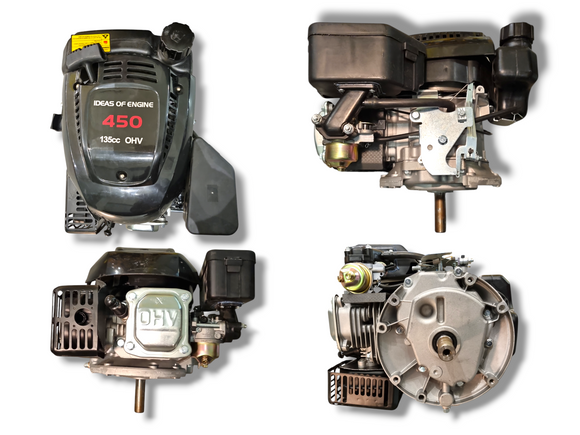 Motor Vertical 135cc OHV, 4.5 CP – Motor Universal pe Benzină pentru Mașină de Tuns Gazon, Motosapă și Motocultivator
