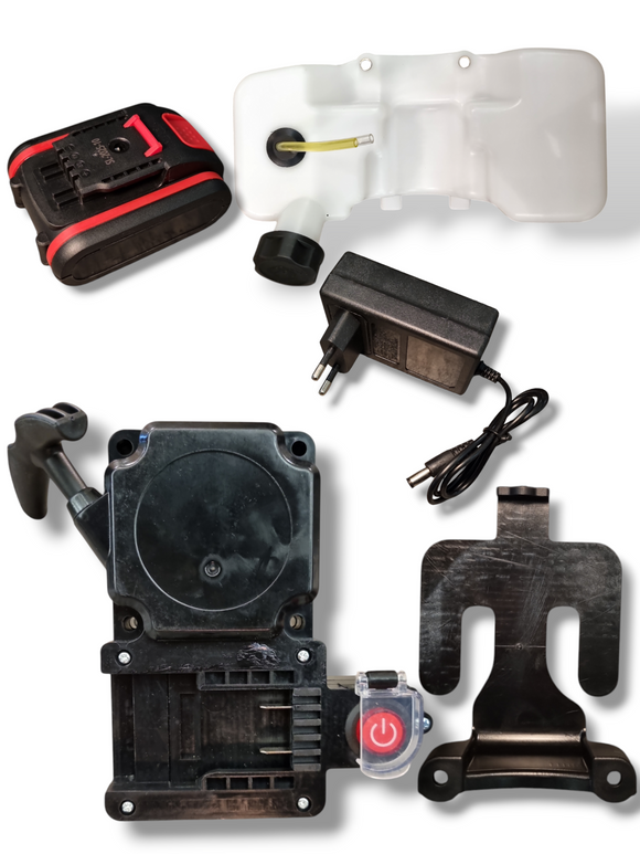 Kit Complet Conversie Motocoasă pentru Pornire Electrică