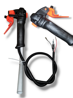 Accelerație Motocoasă cu Buton On/Off și Blocaj