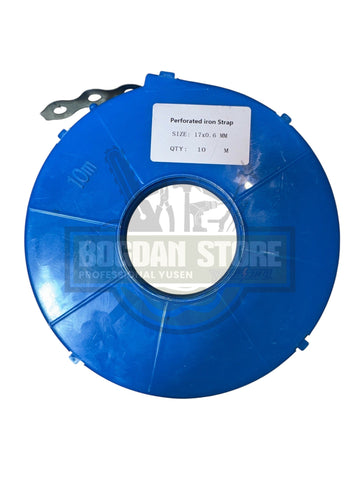 Banda Metalica Perforata – 17mm x 0.6mm, 10 Metri