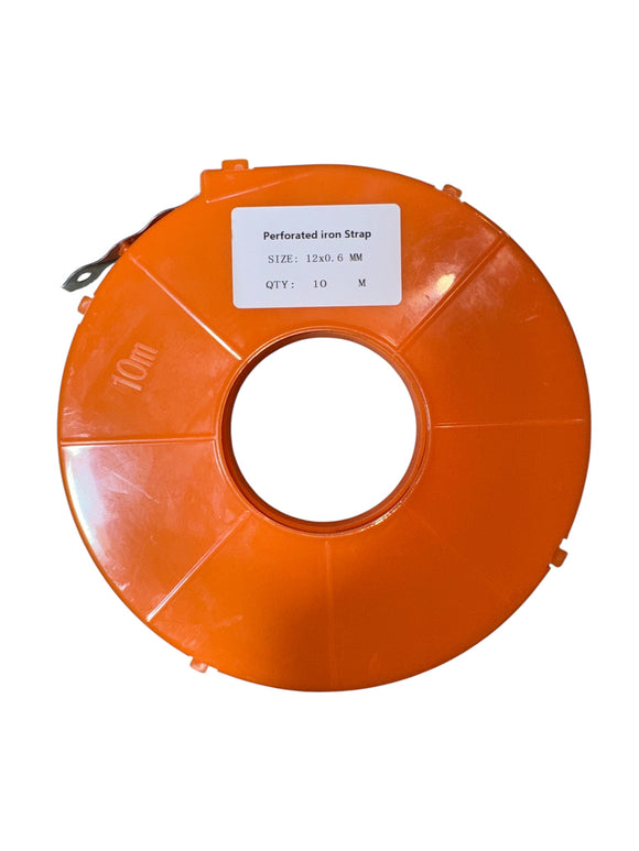 Banda Metalica Perforata – 12mm x 0.6mm, 10 Metri